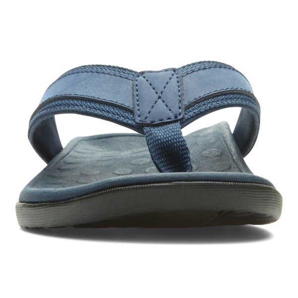 Vionic Sandals Ireland - Tide Toe Post Sandal Navy - Mens Shoes Online | FESVZ-4160